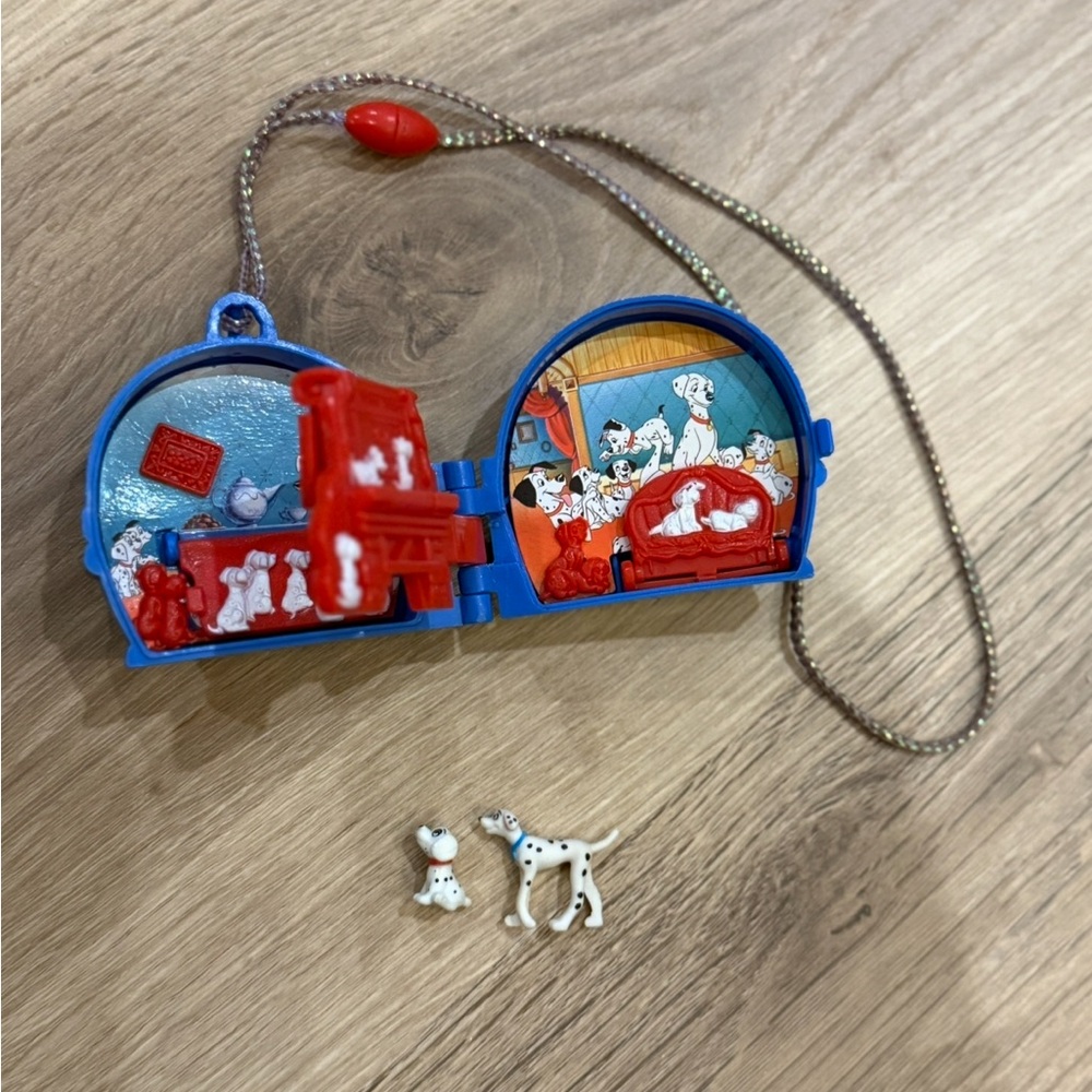 Polly Pocket Walt Disney 101 Dalmatiner Halskette, Bluebird 1993 Sammeln 90s